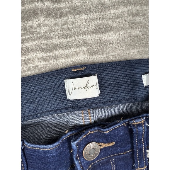 Wonderly Jeans Womens 10 S Blue‎ Dark Wash Mid Rise Skinny Stretch Waist - Picture 10 of 12